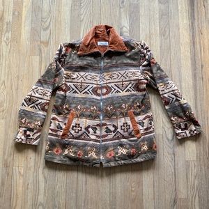 Bohemian Western Style Jacket Coat Suede Lining